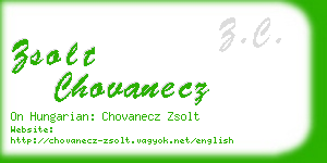 zsolt chovanecz business card